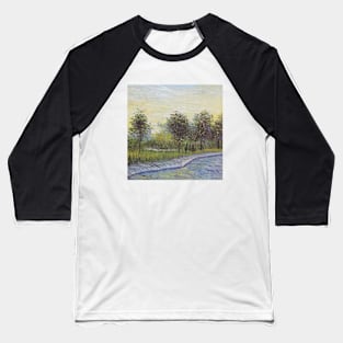 Vincent Van Gogh- Lane in Voyer d'Argenson Park at Asnieres Baseball T-Shirt